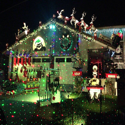 Christmas Laser Projector 8 Patterns LED Lights With Remote