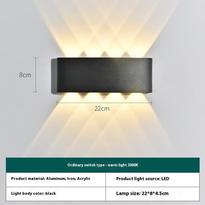 Outdoor Wall Lamp Waterproof Solar Intelligent Remote Control