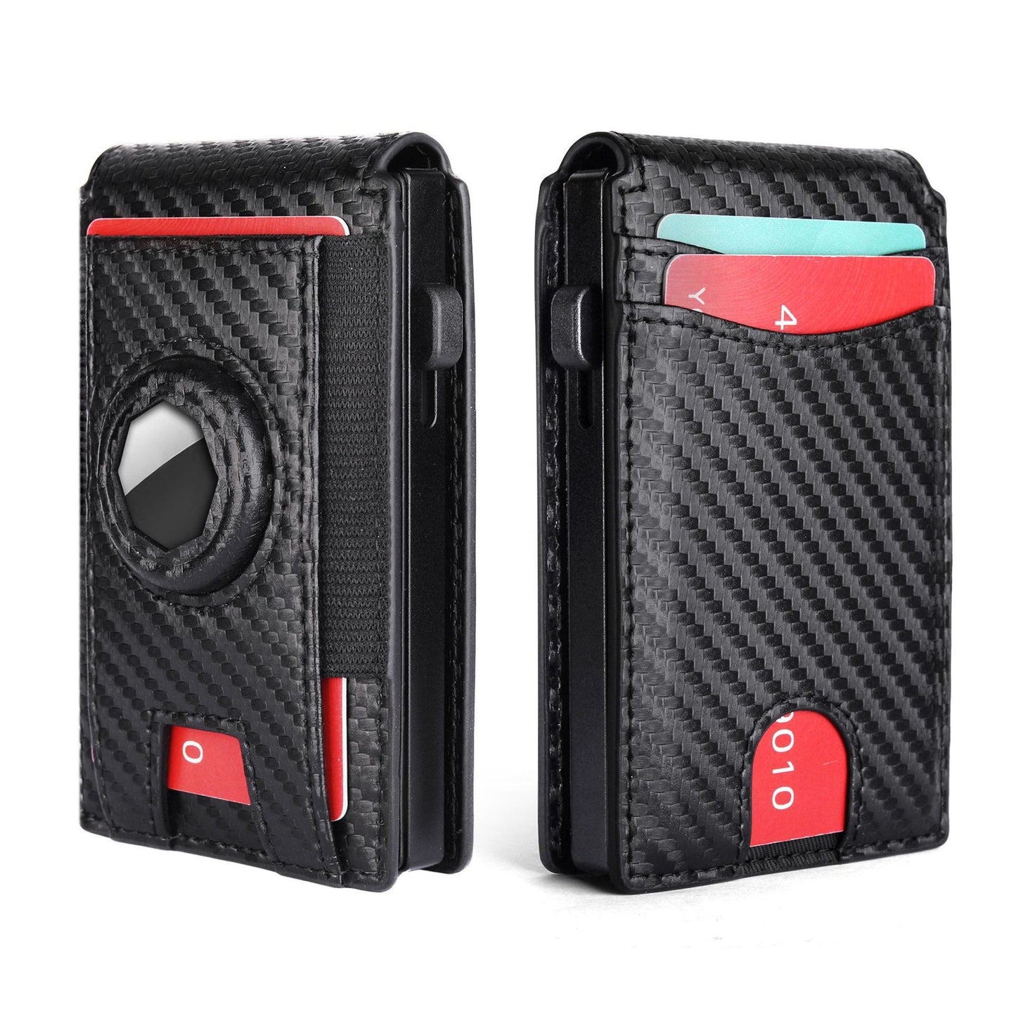 Flip-style Multi-card-slot Genuine Leather Mens Wallet