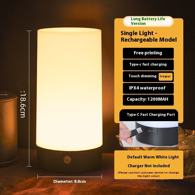Led Rechargeable Bar Table Lamp Quiet Bar Service Script Light
