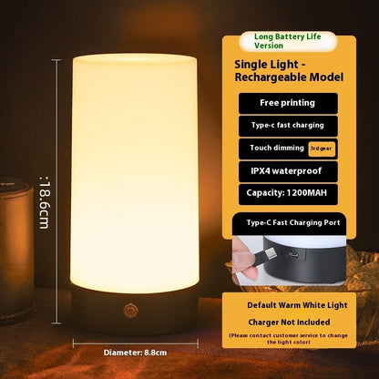 Led Rechargeable Bar Table Lamp Quiet Bar Service Script Light