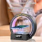 4 In 1 Wireless Bluetooth-compatible Speaker Charging Pad Bedside Lamp With Alarm Clock Wake-Up Light For Bedroom Support USB Drive TF Card