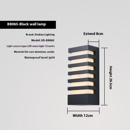 Simple Outdoor Waterproof Wall Balcony Stairs Garden Lamp