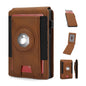 Flip-style Multi-card-slot Genuine Leather Mens Wallet