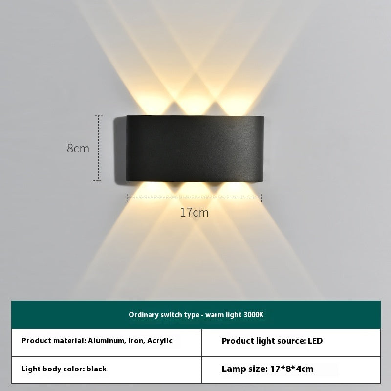 Outdoor Wall Lamp Waterproof Solar Intelligent Remote Control