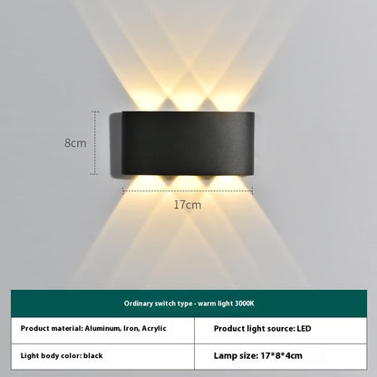 Outdoor Wall Lamp Waterproof Solar Intelligent Remote Control