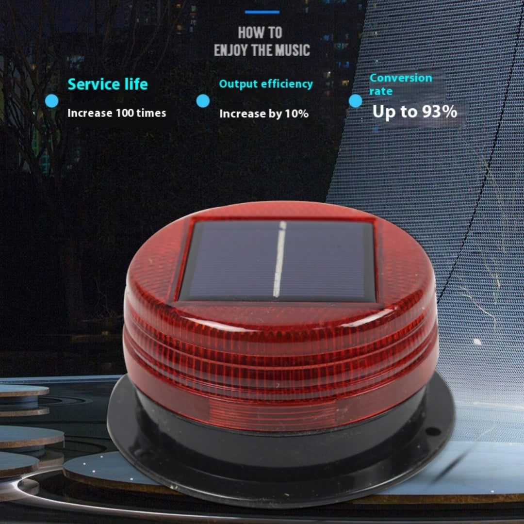 Red And Blue Solar Roof Magnetic Solar Flash Warning Light
