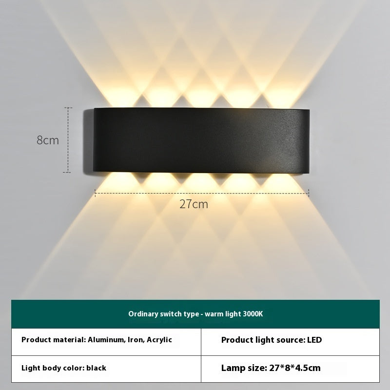 Outdoor Wall Lamp Waterproof Solar Intelligent Remote Control